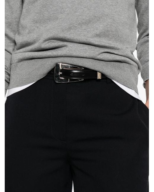 The Row Dender Straight Broek in het Black
