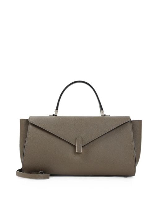 Valextra Gray Medium Iside Satchel Bag