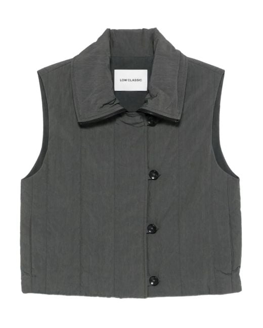 Chaleco acolchado con botones Low Classic de color Black