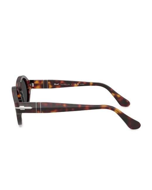Persol Black Oval-Frame Sunglasses