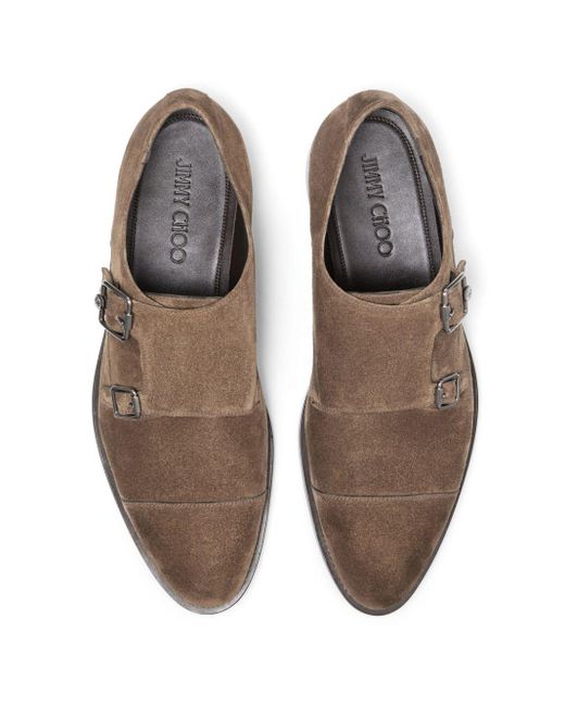 Jimmy Choo Finnion Monk-Schuhe in Brown für Herren