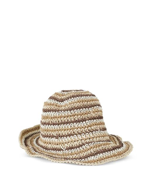 Missoni White Zigzag-Knit Sun Hat