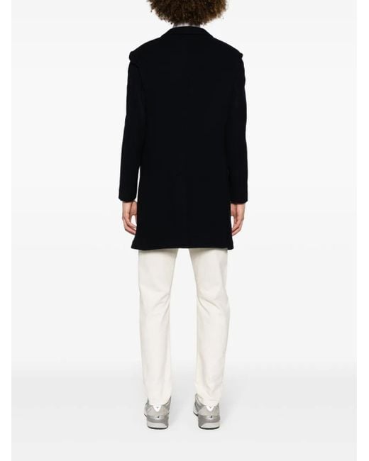 Cappotto Monopetto di Eleventy in Black da Uomo