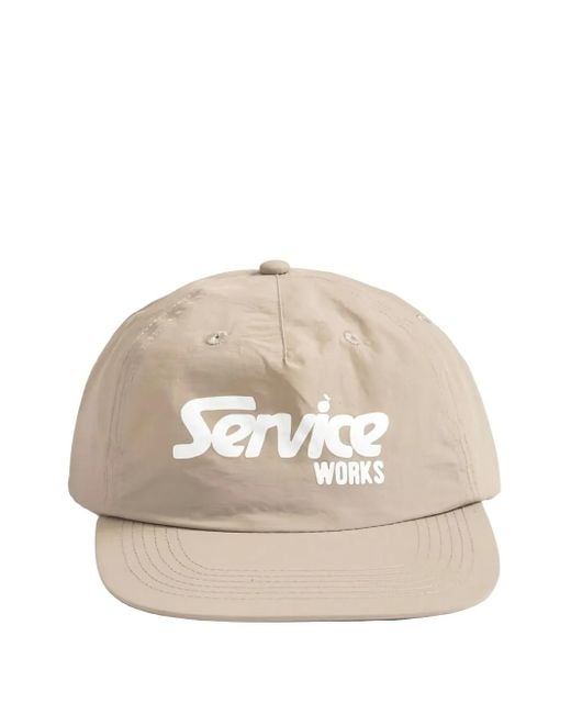 Service Works White Logo-Print Cap for men