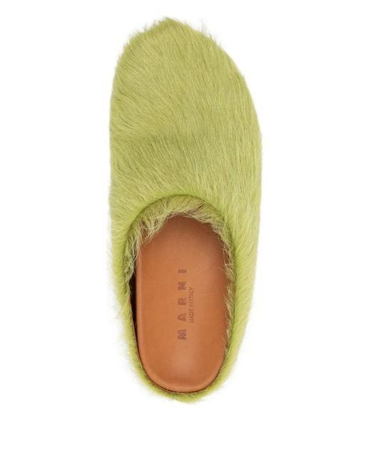 Marni Green Slippers Fussbet Sabot for men