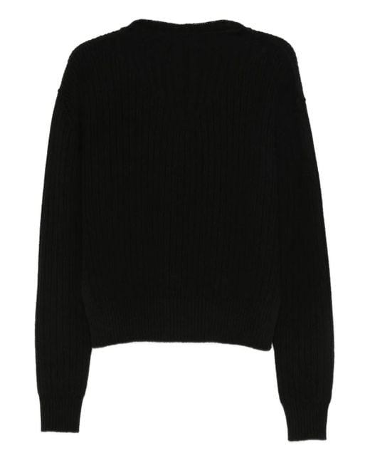 Rick Owens リブニット セーター Black