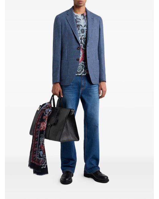 Etro Blue Jacket Roma for men
