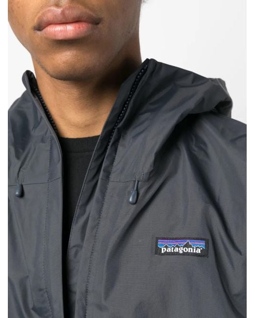 メンズ Patagonia フーデッド ジップジャケット Blue