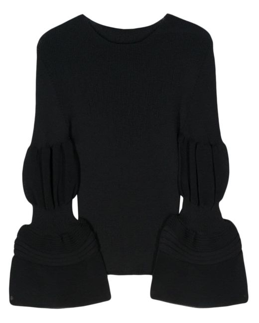 Top a coste di Issey Miyake in Black