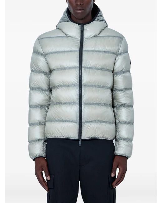 Moncler Gray Guadiana Hooded Down Jacket for men
