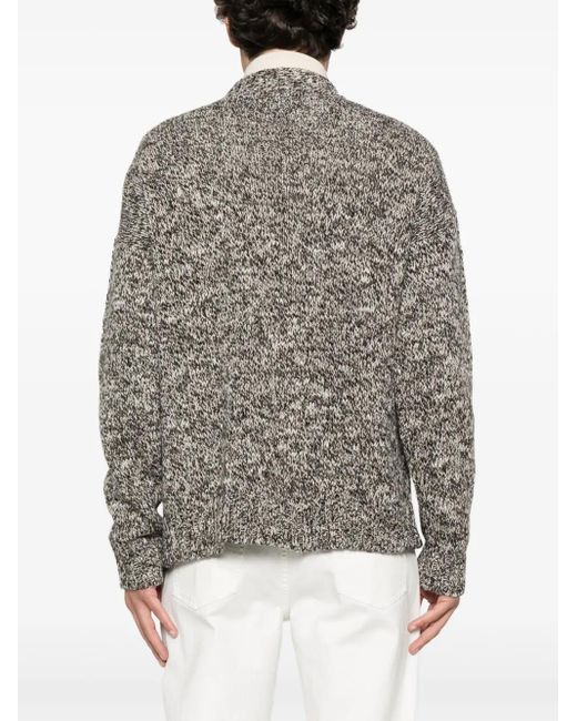 Cárdigan de mezcla de lana Tagliatore de hombre de color Gray