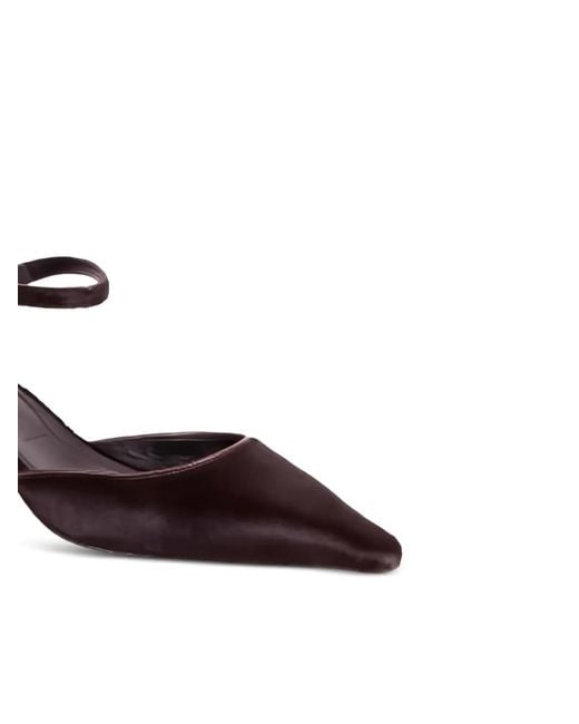 Aeyde Brown 35Mm Tillie Ankle Strap Pumps