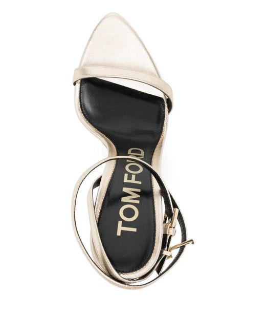 Tom Ford Multicolor 105Mm Padlock Leather Sandals