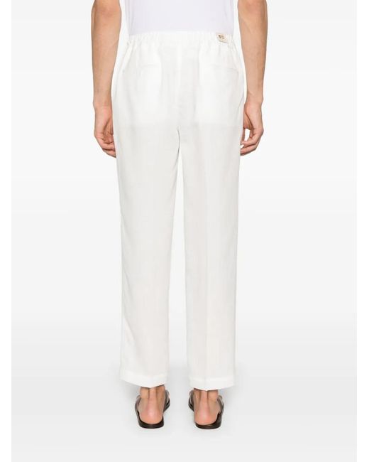 Briglia 1949 White Wimbledons Trousers for men