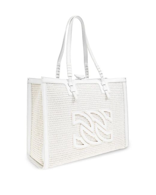 Casadei White Beaurivage Tote Bag