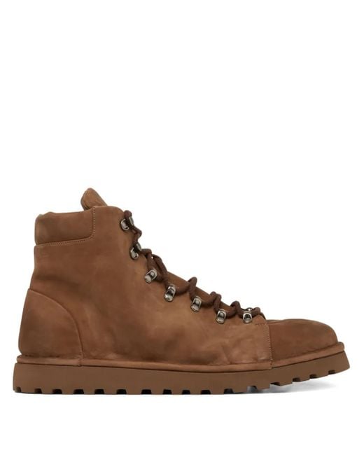 Marsèll Brown Lace-Up Leather Boots for men