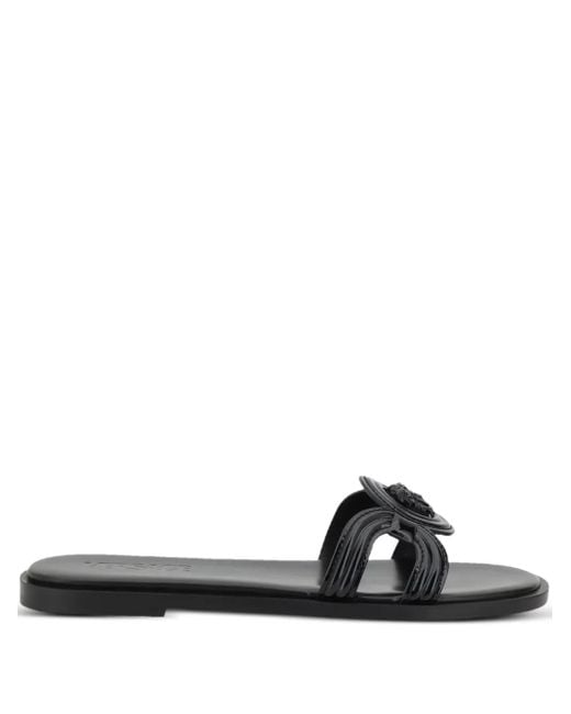 Versace Black Medusa '95 Flat Sandals