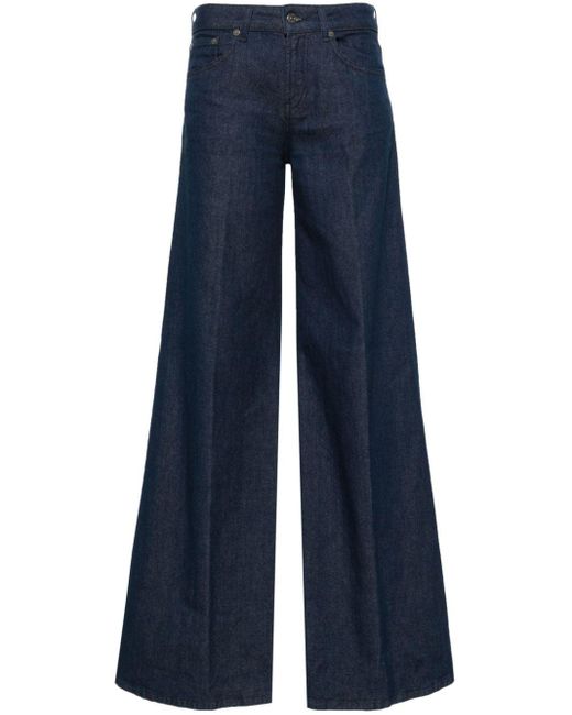 Dondup Blue Marlen Wide-leg Jeans