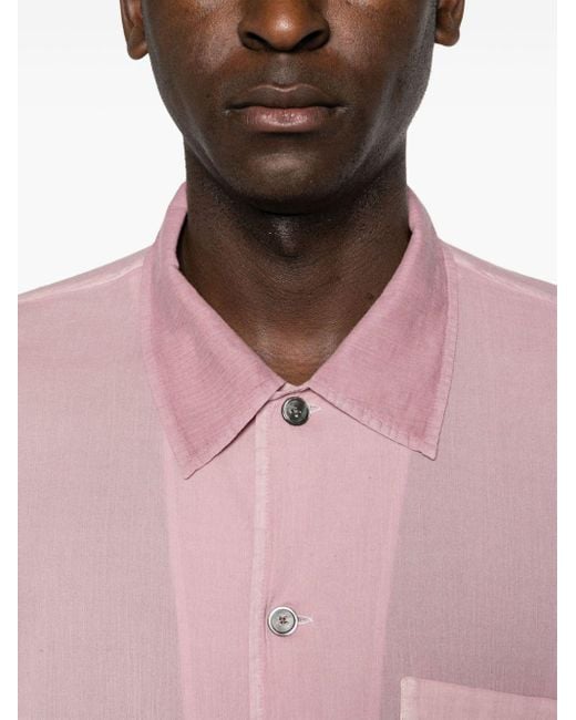 Chemise en coton à manches courtes Our Legacy pour homme en coloris Pink