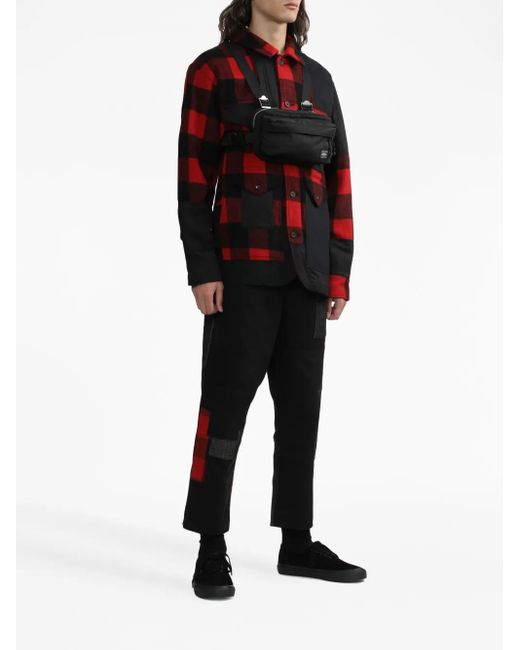Comme des Garçons Black X Porter Logo-Patch Chest Bag for men