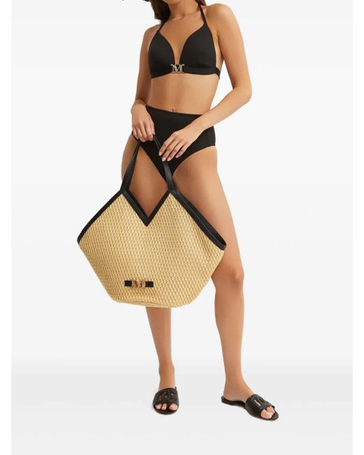 Max Mara Black Astra Bikini Top