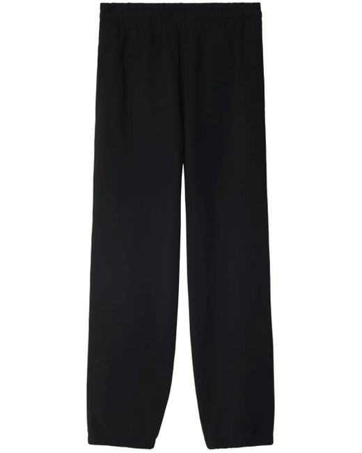 Pantalon De Jogging Check Label Burberry en coloris Black
