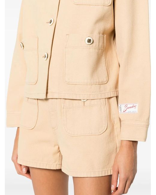 Sandro Natural Pocket Cotton Jacket