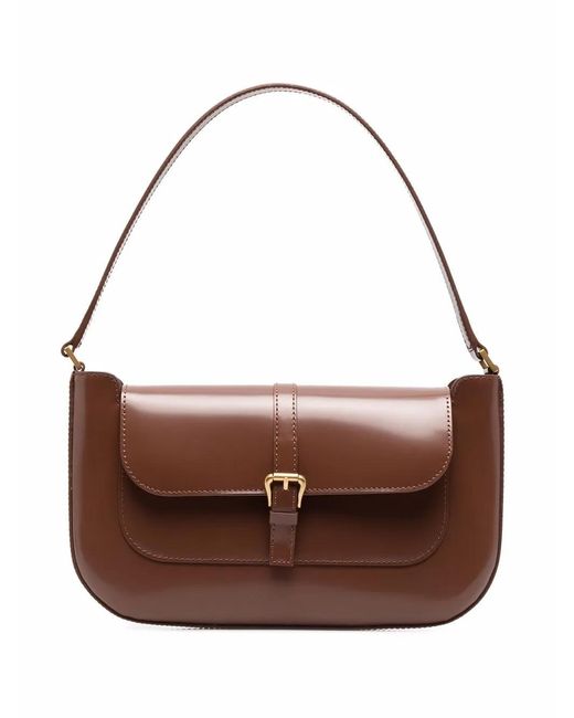 By Far Brown Miranda Shoulder Bag