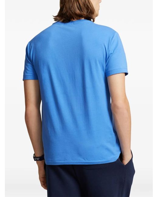 Polo Ralph Lauren Blue T-Shirt À Logo Imprimé for men