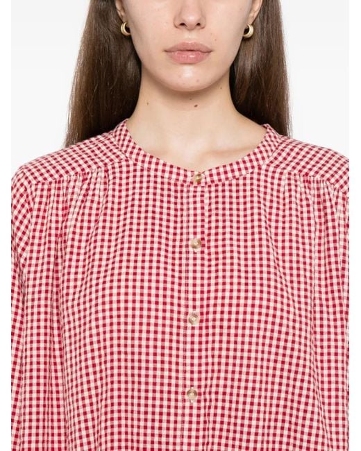 Posse Pink Checked-Print Shirt