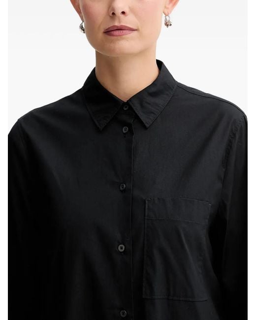 Marc O' Polo Black Button-Up Mini Dress