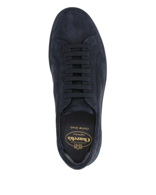 Church's Blue Suede Lace-Up Sneakers for men