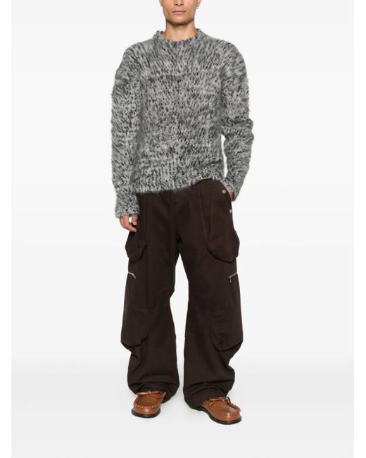 Marni Gray Round Neck Sweater for men