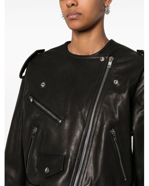 Isabel Marant Black Leather Biker Jacket