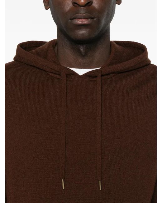 Bompard Brown Hooded Hoodie for men