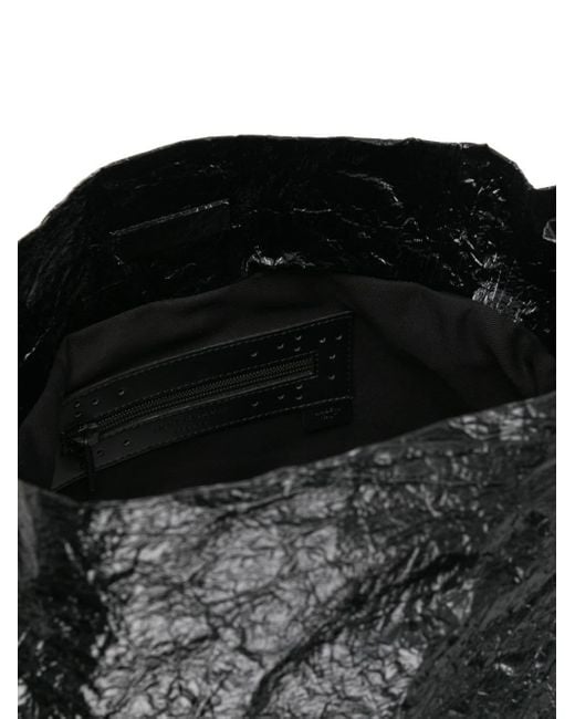 Bolso de hombro Object S10 con efecto arrugado Innerraum de color Black