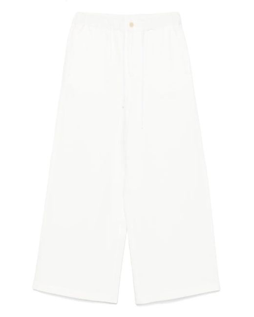 Marni White Jersey Track Pants for men