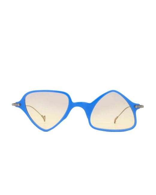 Eyepetizer Blue Geometric-Frame Sunglasses