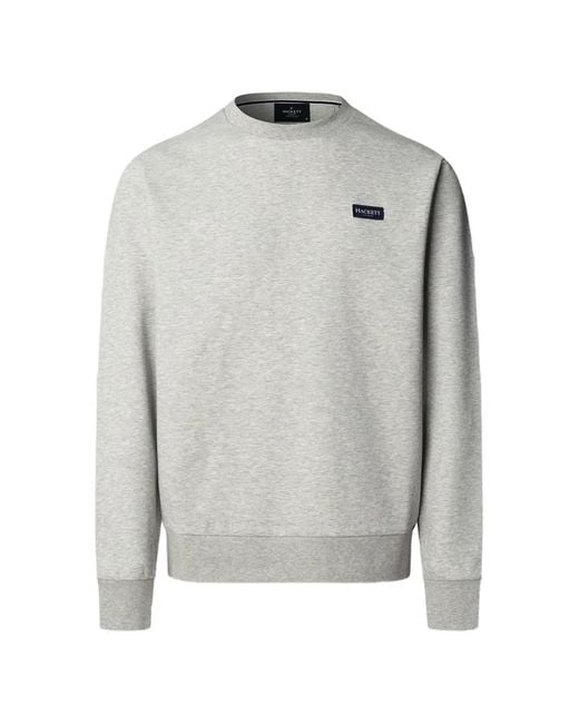 Pull Branded Badge À Col Rond Hackett pour homme en coloris Gray