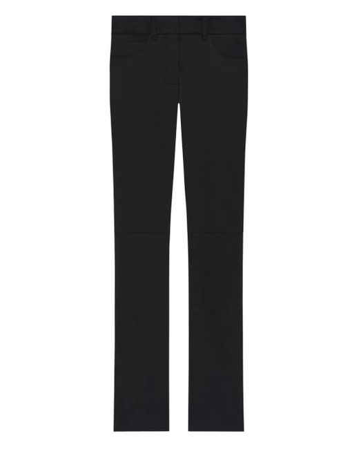 Courreges Black Satin Bootcut Pants