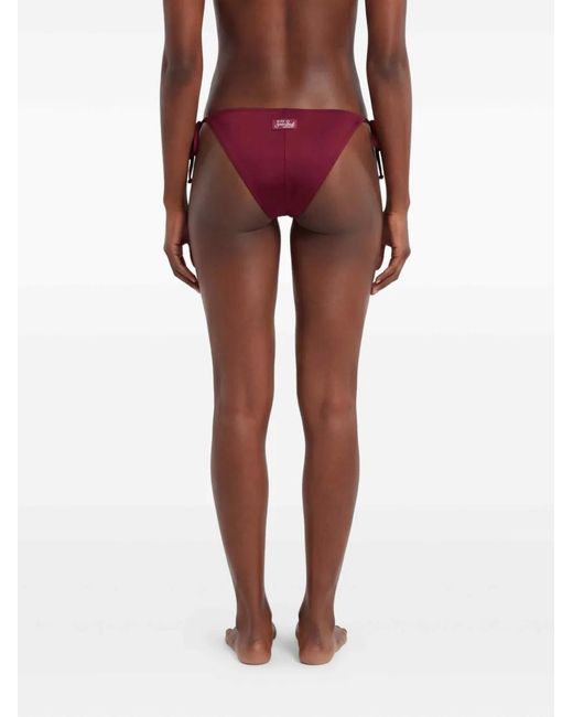 Mc2 Saint Barth Purple Marielle Plate Side-Tie Bikini Bottoms