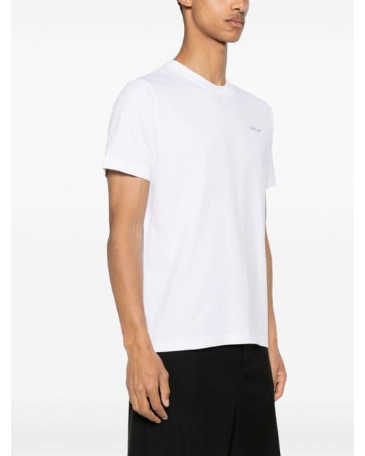 Off-White c/o Virgil Abloh T-shirt Met Patroon in het White voor heren