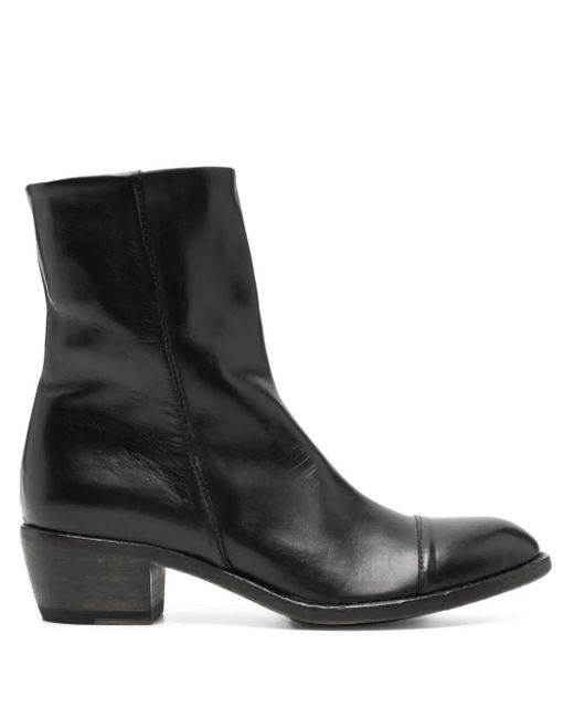 shotof Black 45Mm Zip-Fastening Leather Boots