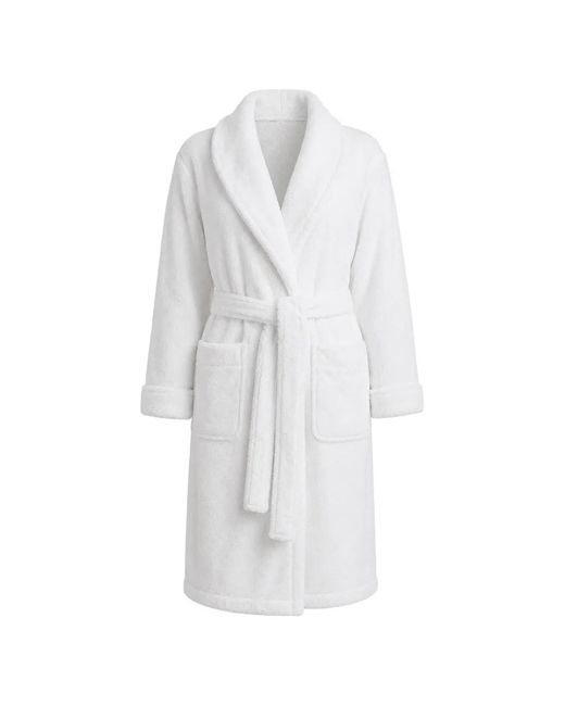 Polo Ralph Lauren White Polo Bear Embroidered Robe