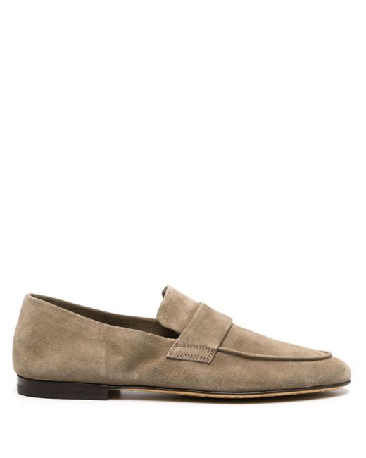 Officine Creative Brown Airto 001 Suede Loafers for men