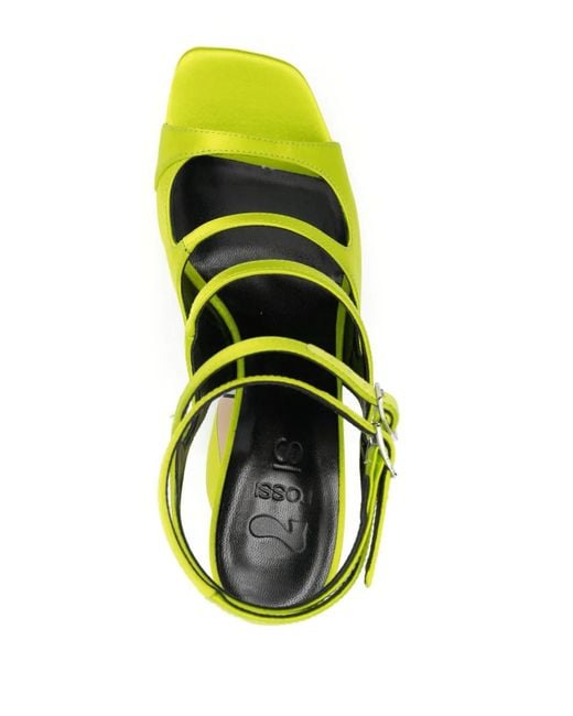 SI ROSSI Yellow 140Mm Platform Leather Sandals
