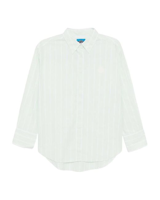 Camisa de algodón a rayas SPORT b. by agnès b. de color White
