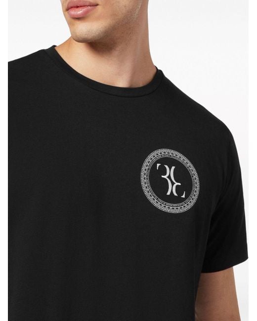 Billionaire T-Shirt mit Logo-Print in Black für Herren