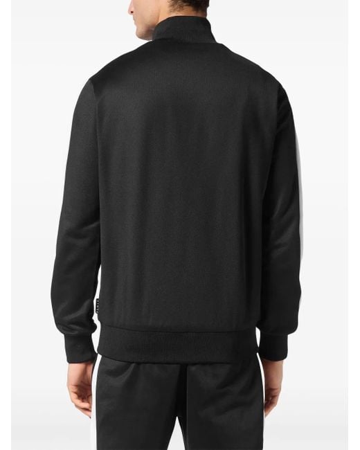 Philipp Plein Black Skull&Bones Track Jacket for men