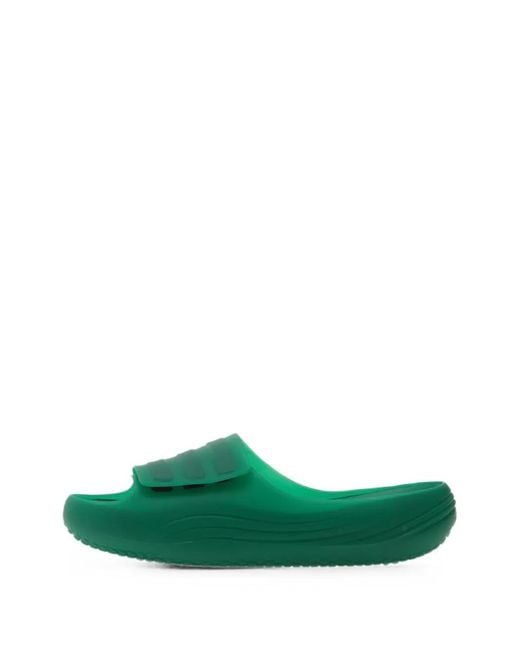 Adidas Green Adislide Touch-Strap Slides for men